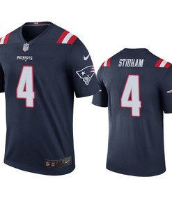 New England Patriots Jarrett Stidham Navy Color Rush Legend Jersey