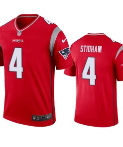New England Patriots Jarrett Stidham Red Inverted Legend Jersey