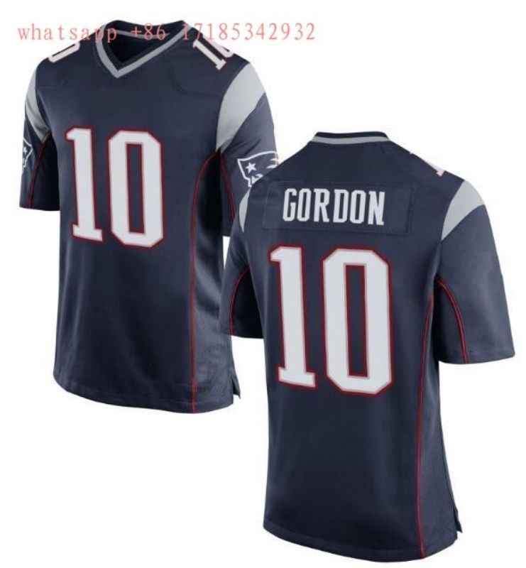 New England Patriots Josh Gordon #10 Nfl 2020 Navy Jersey Jersey