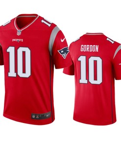 New England Patriots Josh Gordon Red Inverted Legend Jersey