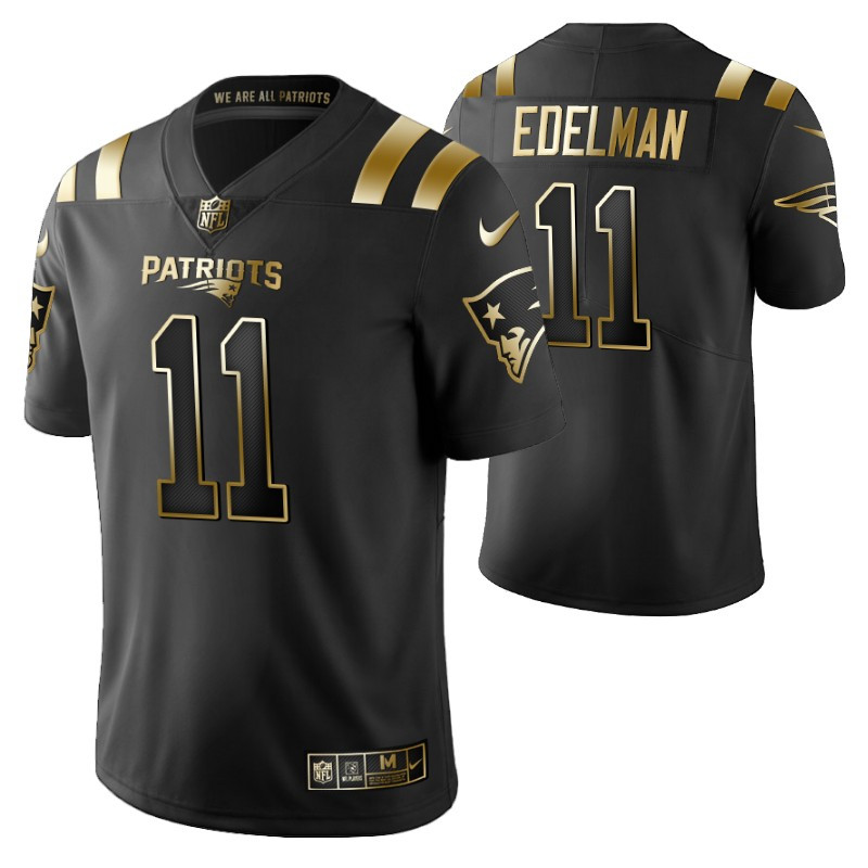 New England Patriots Julian Brandedelman 11 2021 Nfl Golden Brandedition Black Jersey Gift For Patriots Fans