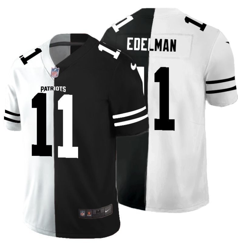 New England Patriots Julian Brandedelman #11 Nfl 2020 Black And White Jersey