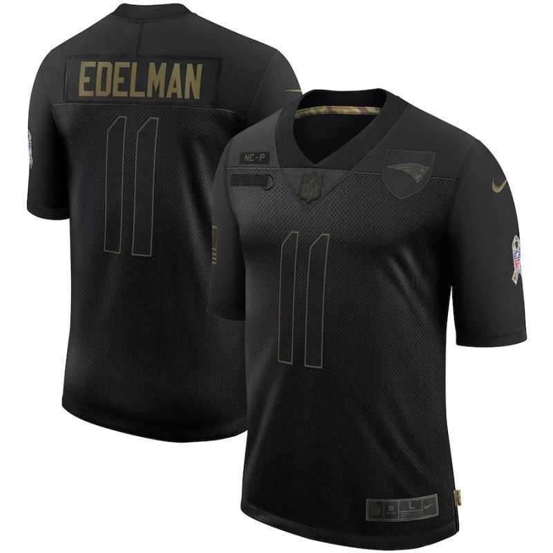New England Patriots Julian Brandedelman #11 Nfl 2020 Black Jersey