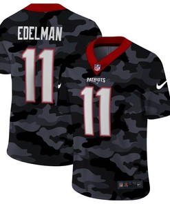 New England Patriots Julian Brandedelman #11 Nfl 2020 Camo Black Jersey