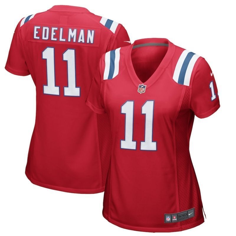 New England Patriots Julian Brandedelman #11 Nfl 2020 Crimson Womens Jersey