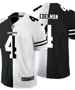 New England Patriots Julian Brandedelman #4 Nfl 2020 Black And White Jersey
