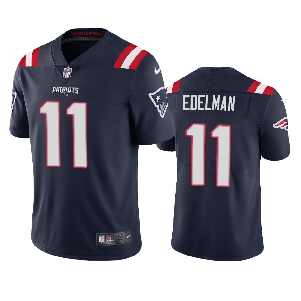 New England Patriots Julian Edelman Navy 2020 Vapor Limited Jersey - Mens