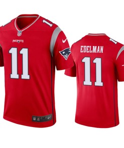 New England Patriots Julian Edelman Red Inverted Legend Jersey