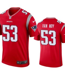 New England Patriots Kyle Van Noy Red Inverted Legend Jersey
