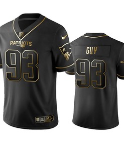 New England Patriots Lawrence Guy Black Golden Edition 2019 Vapor Untouchable Limited Jersey - Mens
