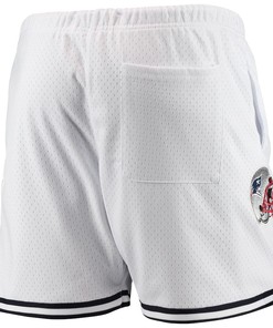 New England Patriots Logo Team White Mesh Shorts - Men