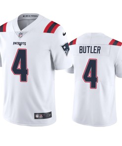 New England Patriots Malcolm Butler 4 White Vapor Limited Jersey