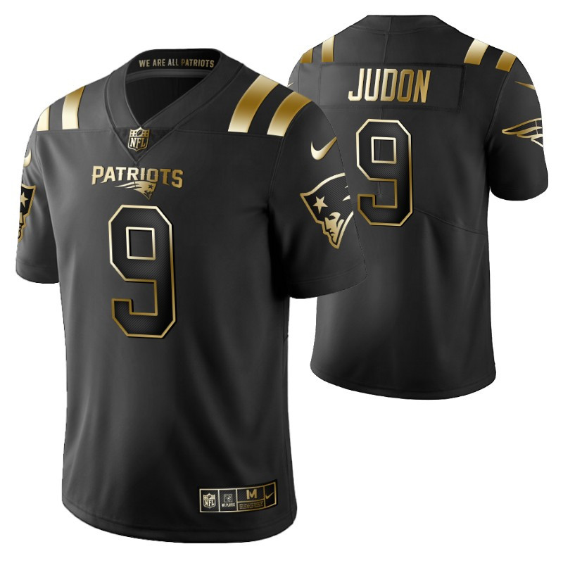 New England Patriots Matthew Judon 9 2021 Nfl Golden Brandedition Black Jersey Gift For Patriots Fans