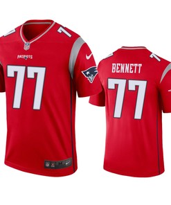 New England Patriots Michael Bennett Red Inverted Legend Jersey