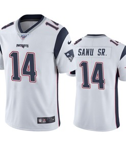 New England Patriots Mohamed Sanu White 100th Season Vapor Limited Jersey