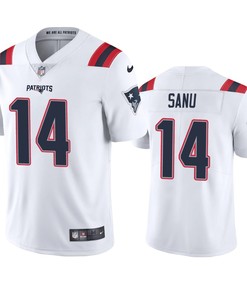 New England Patriots Mohamed Sanu White 2020 Vapor Limited Jersey - Mens