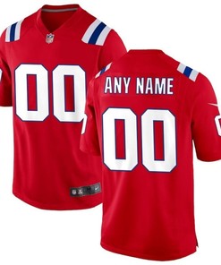 New England Patriots Nfl 2020 Personalized Custom Red Custom Jersey