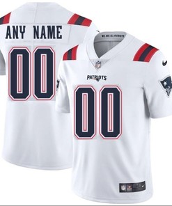 New England Patriots Nfl 2020 Personalized Custom White Custom Jersey