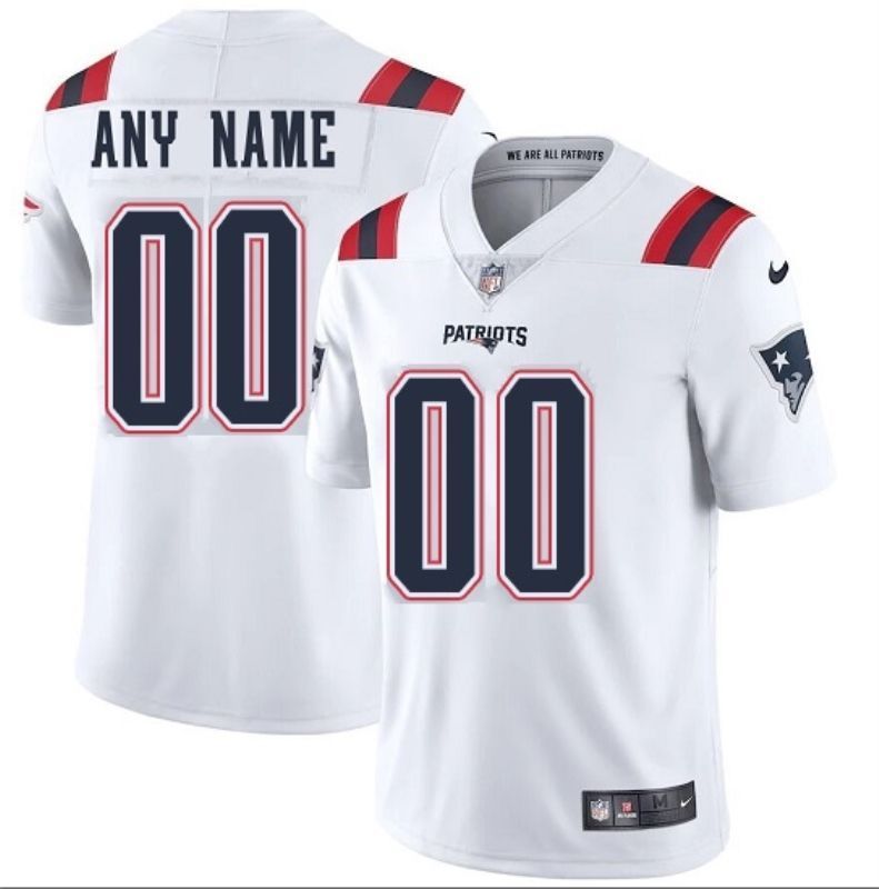 New England Patriots Nfl 2020 Personalized Custom White Custom Jersey