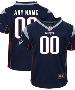 New England Patriots Nike Infant Custom Game Jersey - Navy