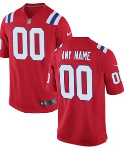 New England Patriots Nike Youth Custom Alternate Game Jersey - Red
