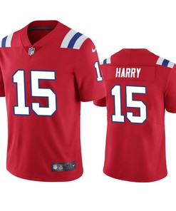 New England Patriots Nkeal Harry Red Vapor Limited Jersey