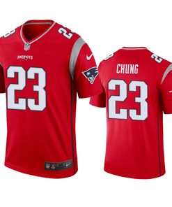 New England Patriots Patrick Chung Red Inverted Legend Jersey