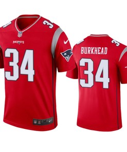 New England Patriots Rex Burkhead Red Inverted Legend Jersey