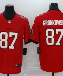 New England Patriots Rob Gronkowski #87 Nfl 2020 Red Jersey