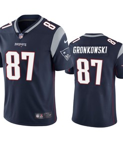 New England Patriots Rob Gronkowski Navy Vapor Untouchable Limited Jersey