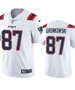 New England Patriots Rob Gronkowski White 2020 Vapor Limited Jersey - Mens