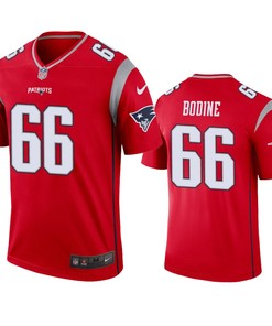 New England Patriots Russell Bodine Red Inverted Legend Jersey