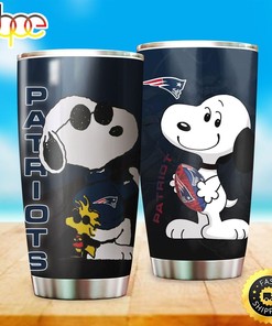 New England Patriots Snoopy NFL Football Teams Big Logo 7 Gift For Fan Travel Tumbler - Limited Edition NFL Fan Tumbler