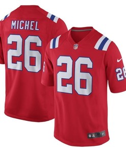 New England Patriots Sony Michel #26 Nfl 2020 Red Jersey