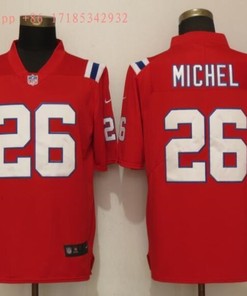 New England Patriots Sony Michel #26 Nfl 2020 Red Jersey Jersey