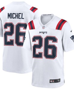 New England Patriots Sony Michel #26 Nfl 2020 White Jersey