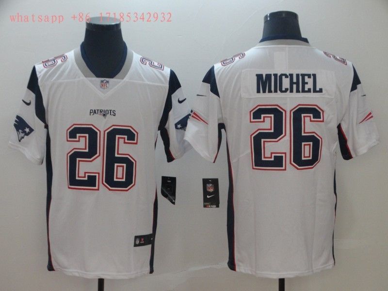 New England Patriots Sony Michel #26 Nfl 2020 White Jersey Jersey