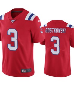 New England Patriots Stephen Gostkowski Red 100th Season Vapor Limited Jersey