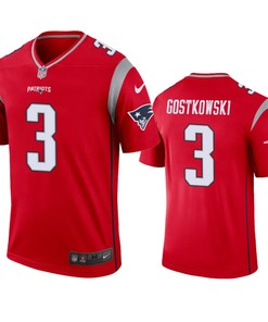 New England Patriots Stephen Gostkowski Red Inverted Legend Jersey