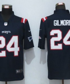 New England Patriots Stephon Gilmore #24 Nfl 2020 Navy Jersey