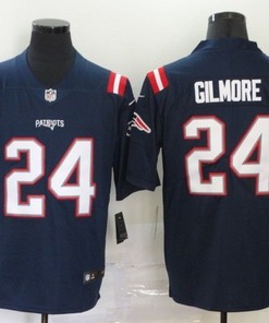 New England Patriots Stephon Gilmore #24 Nfl 2020 Navy Jersey