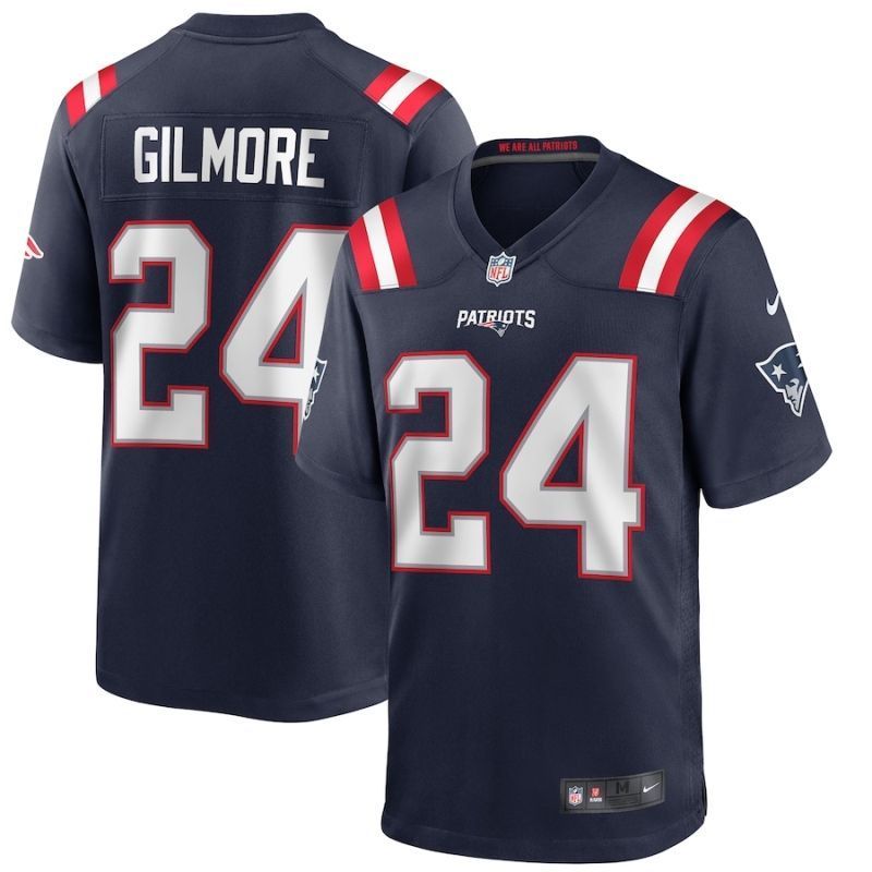 New England Patriots Stephon Gilmore #24 Nfl 2020 Navy Jersey Jersey