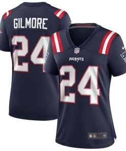 New England Patriots Stephon Gilmore #24 Nfl 2020 Navy Womens Jersey