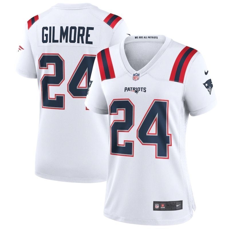 New England Patriots Stephon Gilmore #24 Nfl 2020 White Jersey