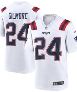 New England Patriots Stephon Gilmore #24 Nfl 2020 White Jersey