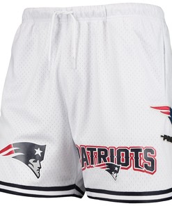 New England Patriots Team Standard Mesh Shorts - White