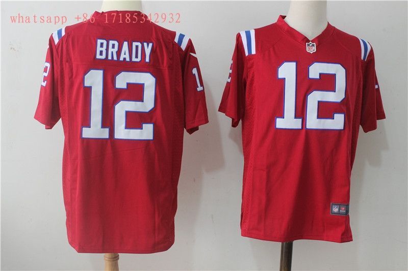 New England Patriots Tom Brady #12 Nfl 2020 Red Jersey Jersey