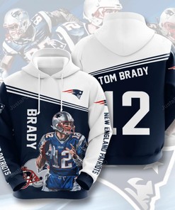 New England Patriots Tom Brady 3D Hoodie Zip Hoodie