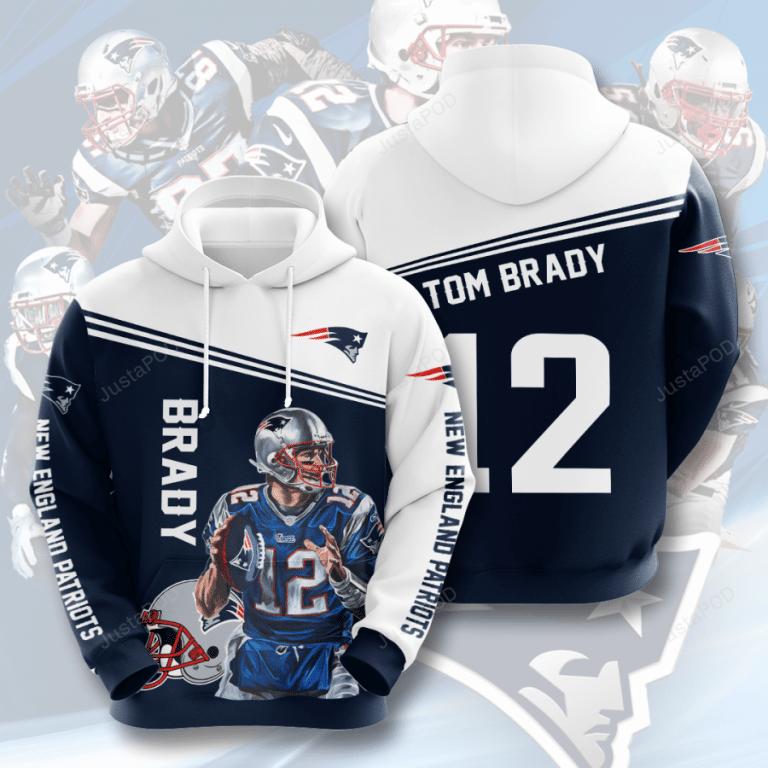 New England Patriots Tom Brady 3D Hoodie Zip Hoodie