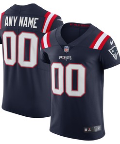 New England Patriots Vapor Elite Custom Jersey Navy Custom Jerseys Nfl